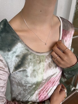 「アイテム（リング）」を使った、saekaさん（レディース・172cm）の秋コーディネート