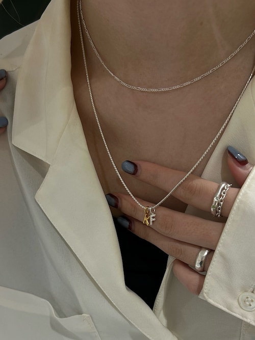 TEN. ネックレス SILVER925 フィガロチェーンネックレス 38cm