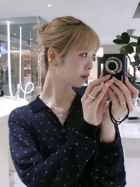 「アイテム（チャーム）」を使った、saekaさん（レディース・172cm）の春コーディネート