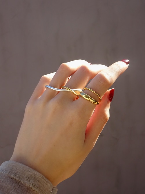 TEN. SILVER925 18KGP クロスリング 15号 TEN. 指輪 リング SILVER925