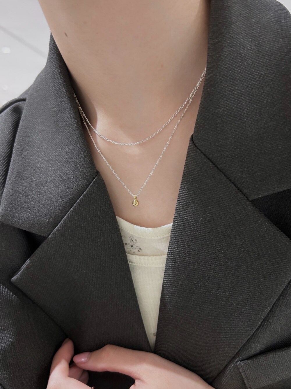 TEN.（テン）の「【ZOZO限定】SILVER925 18KGP バロックネックレス 