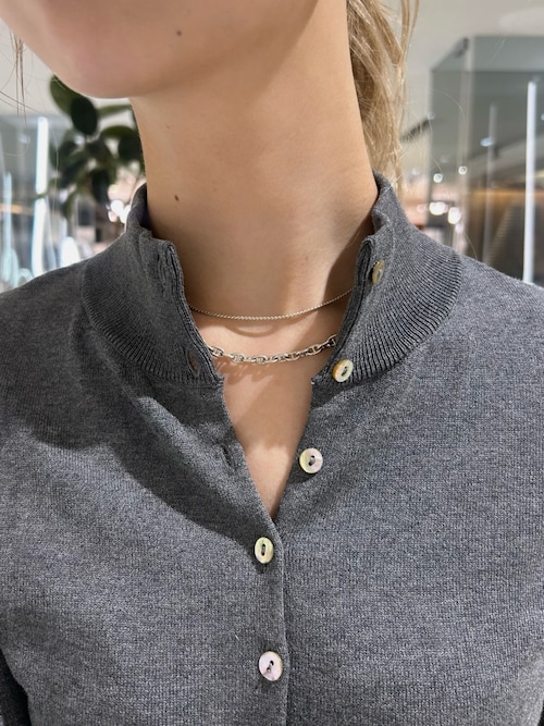 SILVER ツイストチェーンネックレス 50cm（ネックレス）｜TEN.（テン