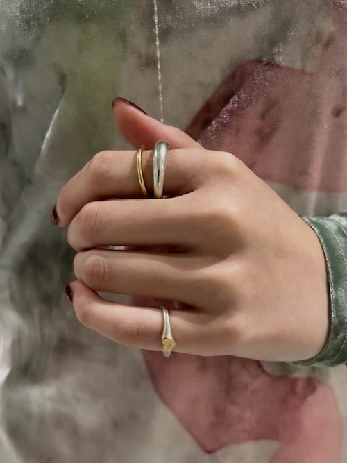 TEN. 指輪 リング SILVER925 18KGP クロスリング レディース メンズ