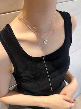 「アイテム（チャーム）」を使った、saekaさん（レディース・172cm）の秋コーディネート