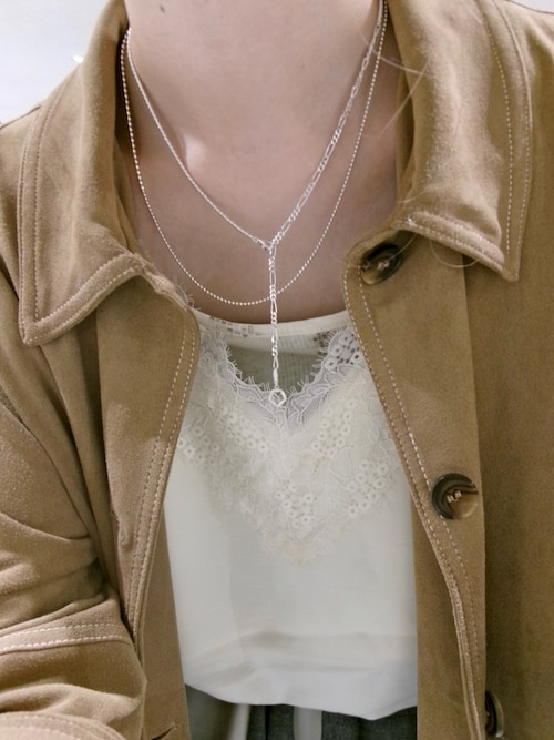 TEN. ネックレス SILVER925 シェードコンビチェーンネックレス SV