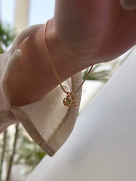 「アイテム（チャーム）」を使った、saekaさん（レディース・172cm）の秋コーディネート