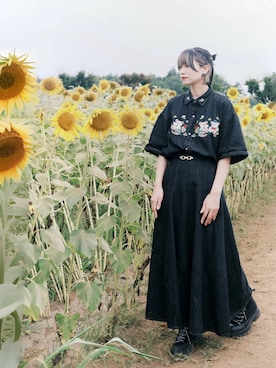 「&g'aime（アンジェム）のアイテム」を使った、riisssaaaaさん（レディース・167cm）の夏コーディネート