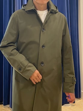 「オトナカジュアル」｜「アイテム（ステンカラーコート）」を使った、sinyasanさん（メンズ・170cm）の冬コーディネート