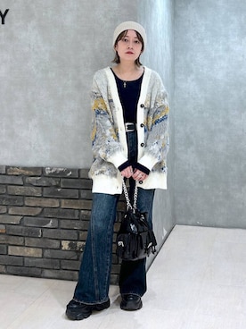 「PBLIM（ページボーイリム）のアイテム（帽子）」を使った、ぬまさん（レディース・156cm）の秋コーディネート