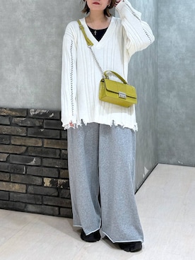 「体型カバー」｜ぬまさん（レディース・156cm）の秋コーディネート