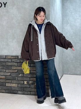 「PAGEBOY（ページボーイ）のアイテム」を使った、ぬまさん（レディース・156cm）の秋コーディネート