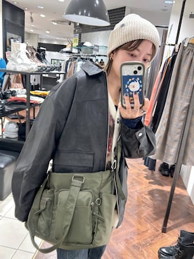 「PBLIM（ページボーイリム）のアイテム（帽子）」を使った、ぬまさん（レディース・156cm）の秋コーディネート