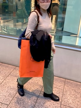 「アイテム（カーゴパンツ）」を使った、erinarianさん（レディース・160cm）の夏コーディネート
