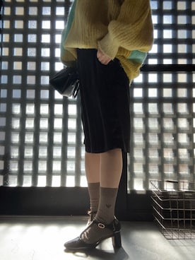 「アイテム（バレエシューズ）」を使った、momoさん（レディース・151cm）の秋コーディネート