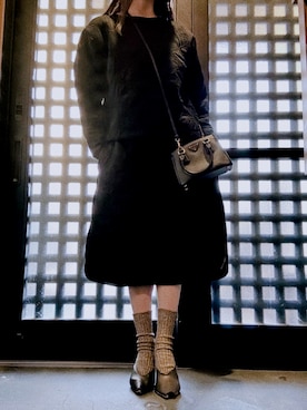 「アイテム（腕時計）」を使った、momoさん（レディース・151cm）の冬コーディネート