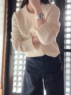 「アイテム（デジタル腕時計）」を使った、momo5268さん（レディース・151cm）の秋コーディネート