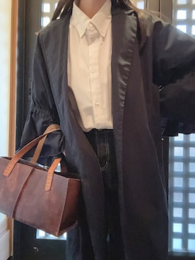 「アイテム（トレンチコート）」を使った、momoさん（レディース・151cm）の秋コーディネート
