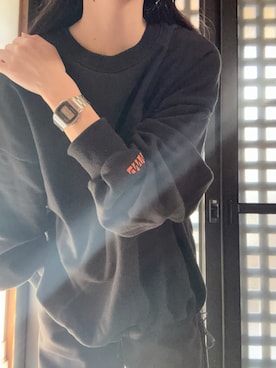 「アイテム（スウェットパンツ）」を使った、momo5268さん（レディース・151cm）の秋コーディネート