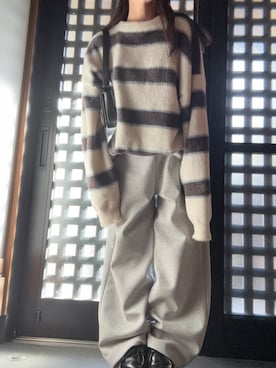 「アイテム（トップス）」を使った、momoさん（レディース・151cm・40代）の秋コーディネート