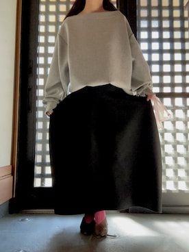 「アイテム（手袋）」を使った、momoさん（レディース・151cm）の冬コーディネート