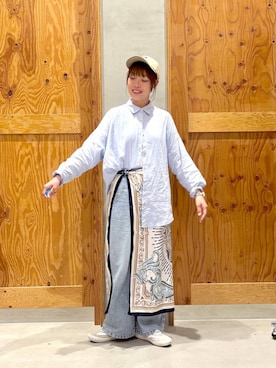 「GLOBAL WORK（グローバルワーク）のアイテム（キャップ）」を使った、hihihinappiさん（レディース・161cm）の春コーディネート