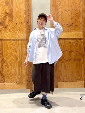 「GLOBAL WORK（グローバルワーク）のアイテム（帽子）」を使った、hihihinappiさん（レディース・161cm）の春コーディネート