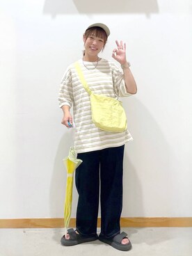 「niko and...（ニコアンド）のアイテム」を使った、hihihinappiさん（レディース・161cm）の夏コーディネート