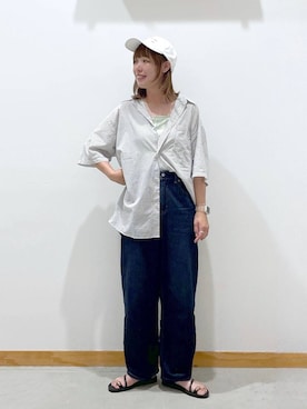 「studio CLIP（スタディオクリップ）のアイテム」を使った、hihihinappiさん（レディース・161cm）の夏コーディネート