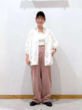 「NEW ERA（ニューエラ）のアイテム（ハット）」を使った、hihihinappiさん（レディース・161cm）の秋コーディネート