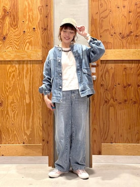 「GLOBAL WORK（グローバルワーク）のアイテム（帽子）」を使った、hihihinappiさん（レディース・161cm）の冬コーディネート