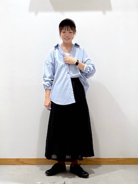 「GLOBAL WORK（グローバルワーク）のアイテム（ソックス/靴下）」を使った、hihihinappiさん（レディース・161cm）の秋コーディネート