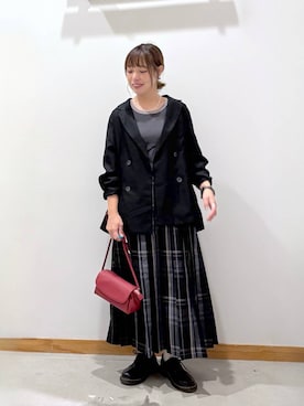 「GLOBAL WORK（グローバルワーク）のアイテム（タンクトップ）」を使った、hihihinappiさん（レディース・161cm）の秋コーディネート