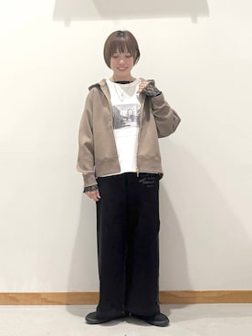 「GLOBAL WORK（グローバルワーク）のアイテム（トップス）」を使った、hihihinappiさん（レディース・161cm）の秋コーディネート