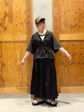 「GLOBAL WORK（グローバルワーク）のアイテム（帽子）」を使った、hihihinappiさん（レディース・161cm）の夏コーディネート