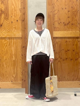 「GLOBAL WORK（グローバルワーク）のアイテム（キャップ）」を使った、hihihinappiさん（レディース・161cm）の春コーディネート