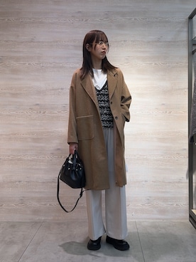 「アイテム（その他アウター）」を使った、らむしさん（レディース・171cm）の秋コーディネート