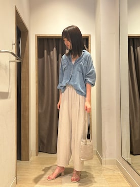 「アイテム（キャミソール）」を使った、らむしさん（レディース・171cm）の夏コーディネート