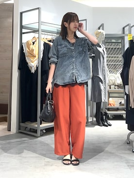 「Jena espace merveilleux（ジェナ　エスパスメルヴェイユ）のアイテム（その他パンツ）」を使った、らむしさん（レディース・171cm）の秋コーディネート