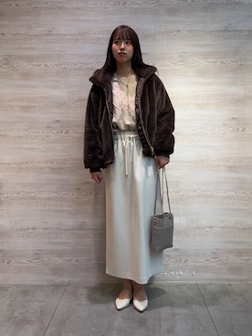 「アイテム（その他アウター）」を使った、らむしさん（レディース・171cm）の秋コーディネート