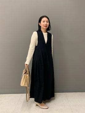 「RODE SKO（ロデスコ）のアイテム」を使った、suzuさん（レディース・148cm）の春コーディネート