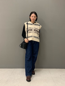 suzuさん（骨格ナチュラル・レディース・148cm）の秋コーディネート