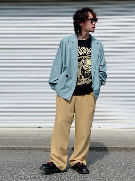 「アイテム（ブレスレット）」を使った、Ryon-Pさん（メンズ・161cm）の秋コーディネート