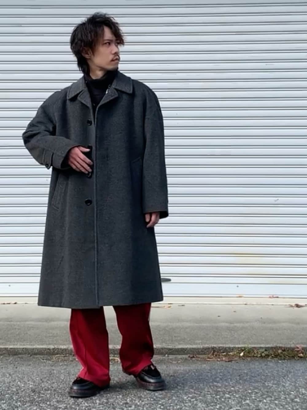 【ただの愛知県民】アトウ　メンズ　レオパード柄 チェスターコート ただの愛知県民】アトウ メンズ レオパード柄 チェスターコート ただの