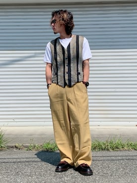 「AVIREX（アヴィレックス）のアイテム」を使った、Ryon-Pさん（メンズ・161cm）の秋コーディネート