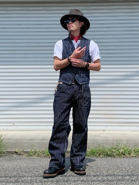 「アイテム（アナログ腕時計）」を使った、Ryon-Pさん（メンズ・161cm）の夏コーディネート
