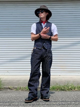 Sugar Cane カバーオール、ベスト、シャツ Sugar Cane カバーオール