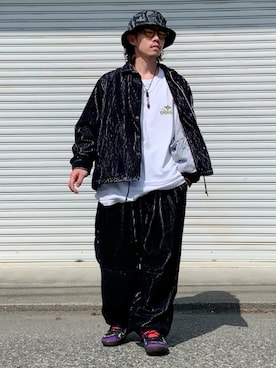 「アイテム（サングラス、イエロー系）」を使った、Ryon-Pさん（メンズ・161cm）の秋コーディネート