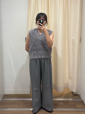 「URBAN RESEARCH ROSSO WOMEN（アーバンリサーチ　ロッソ）のウォッシャブルイージータックパンツ（その他パンツ）」を使った、SATSUKIさん（レディース・154cm）の秋コーディネート