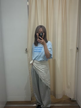 「URBAN RESEARCH（アーバンリサーチ）のアイテム（Tシャツ/カットソー）」を使った、SATSUKIさん（レディース・154cm）の夏コーディネート