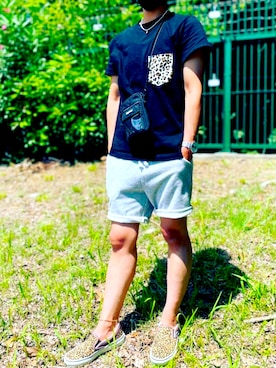 「Big John（ビッグジョン）のアイテム」を使った、Buzzzzzさん（メンズ・165cm）の夏コーディネート